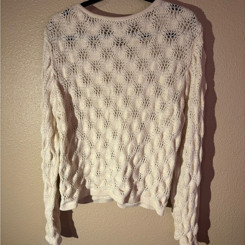 Melrose and Market Cream Textured Cardigan - Picture 3 of 3